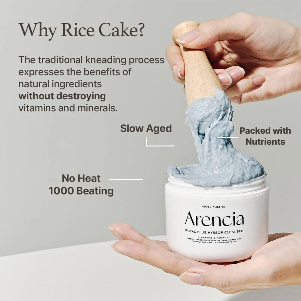 ARENCIA - Fresh Blue Hyssop Rice Mochi Cleanser
