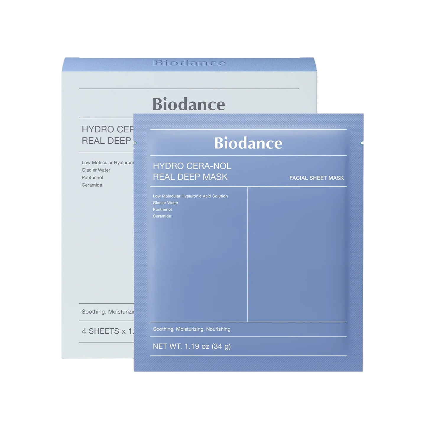 Biodance Hydro Cera-Nol Real Deep Mask packaging on a white background