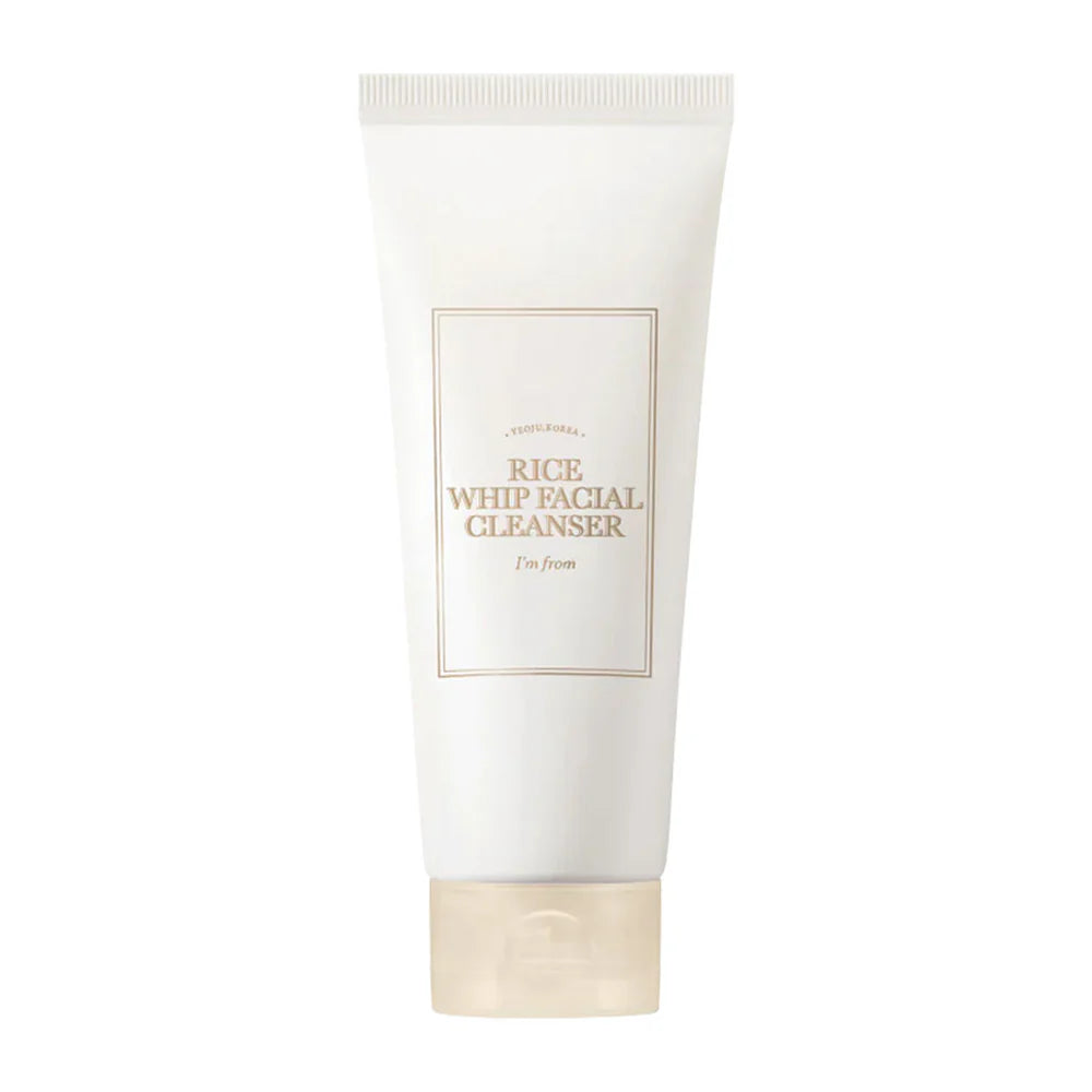 Tube of I'm From Rice Whip Facial Cleanser on a white background - 150ml