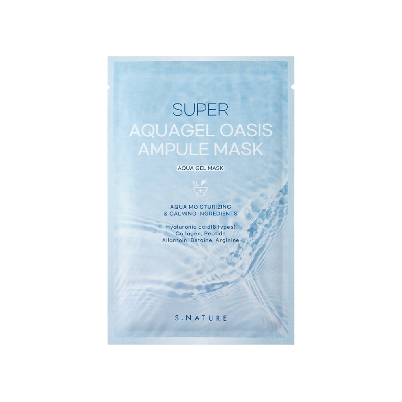 S.Nature Super Aquagel Oasis Ampule Mask packaging on a white background