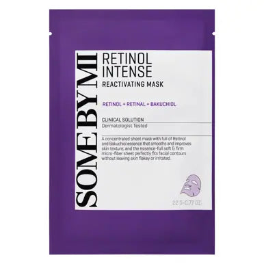 Some By mi Retinol Intense Reactivating Mask in a purple package