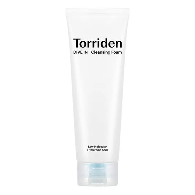 Torriden DIVE-IN Low Molecular Hyaluronic Acid Cleansing Foam in a 150ml tube