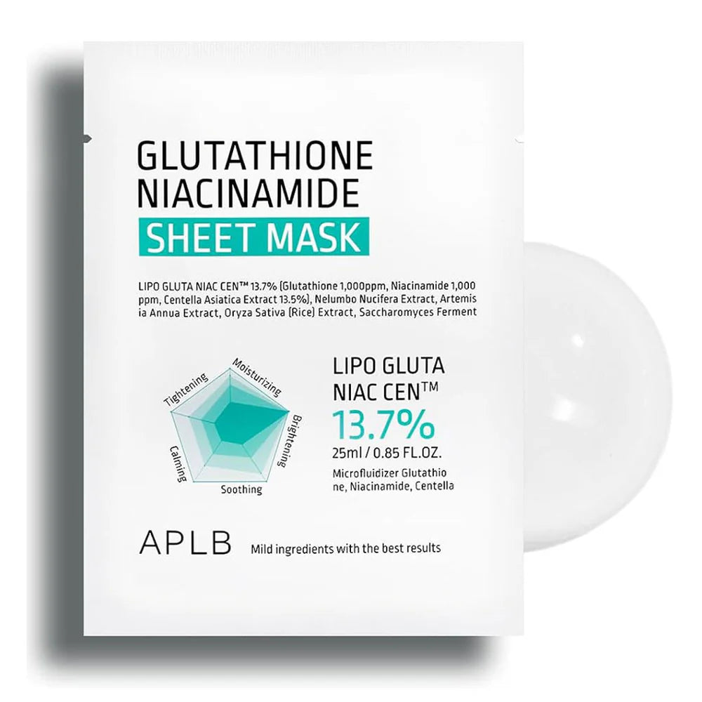 APLB - Glutathione Niacinamide Sheet Mask (1 Mask)