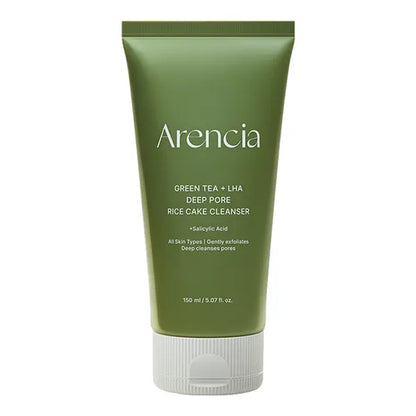 ARENCIA - Green Tea + LHA Deep Pore Rice Cake Cleanser