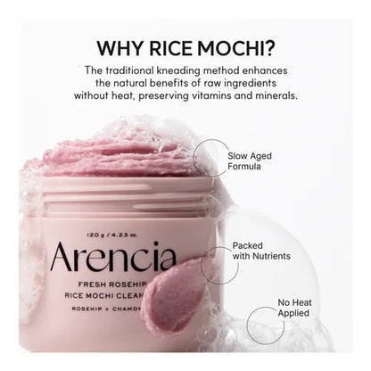 ARENCIA - Fresh Rosehip Rice Mochi Cleanser