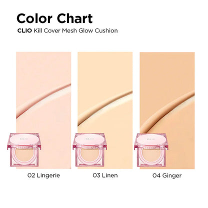 CLIO - Kill Cover Mesh Glow Cushion Set (02 - Lingerie)