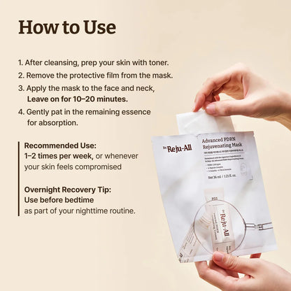 DR. REJU-ALL - Advanced PDRN Rejuvenating Mask (1 Mask)