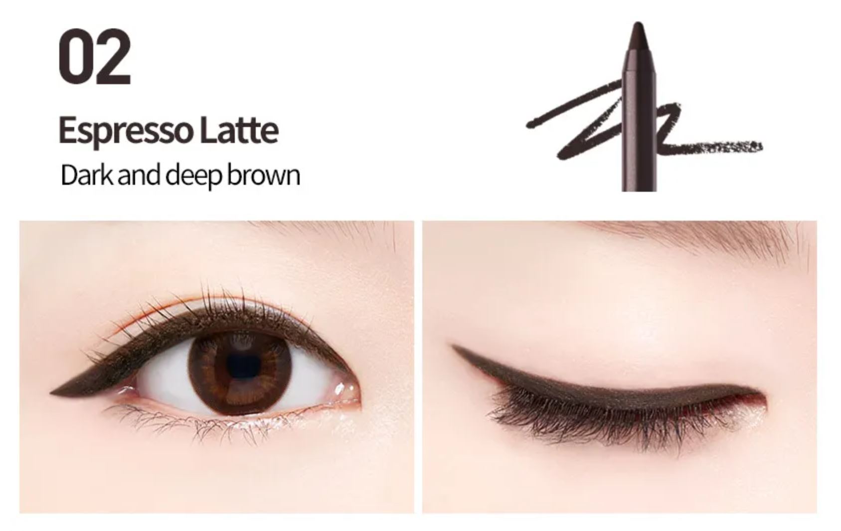 MACQUEEN The Big Waterproof Pencil Gel Liner Espresso Latte
