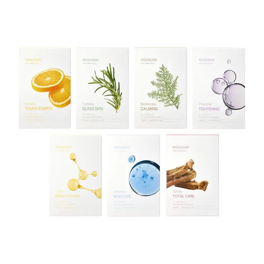 MIXSOON - Daily Mask Weekly Care Set (7 Masks)