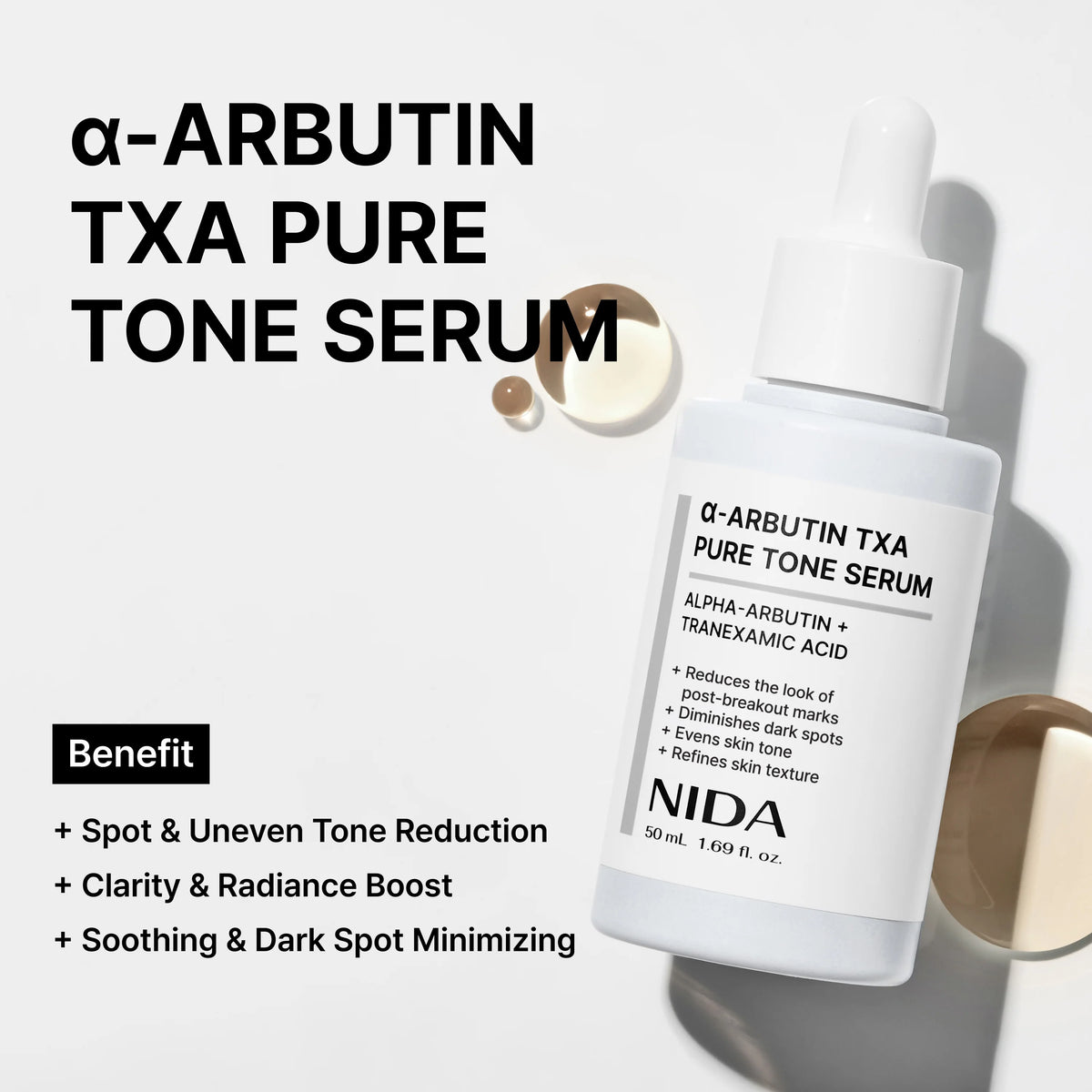 NIDA - Alpha-Arbutin TXA Pure Tone Serum