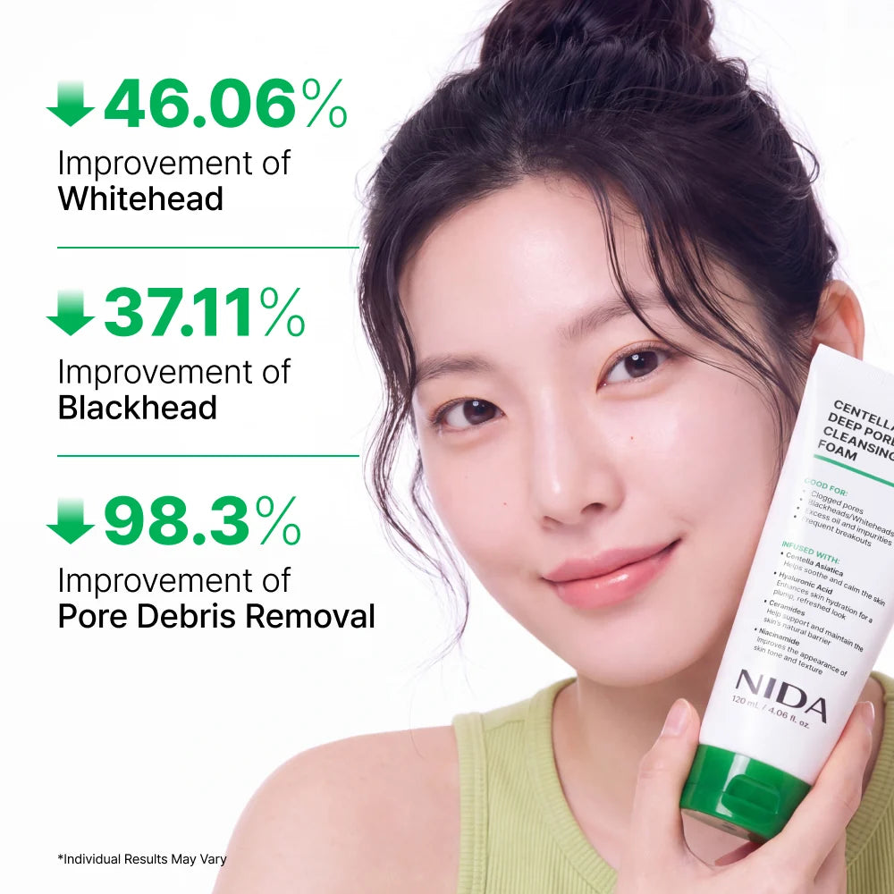 NIDA - Centella Deep Pore Cleansing Foam