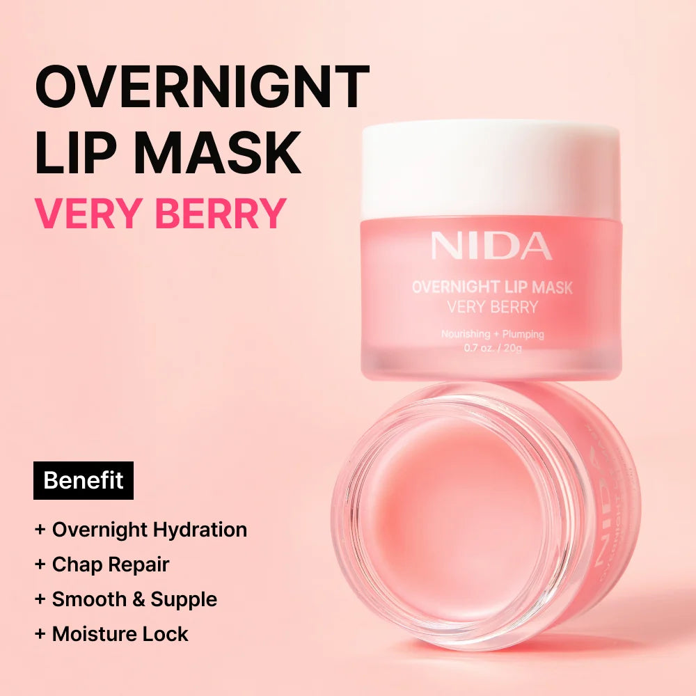NIDA - Overnight Lip Mask - Very Berry