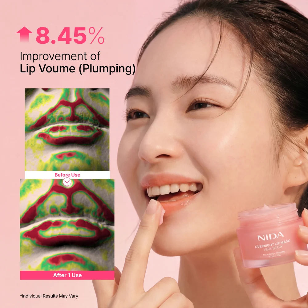 NIDA - Overnight Lip Mask - Very Berry