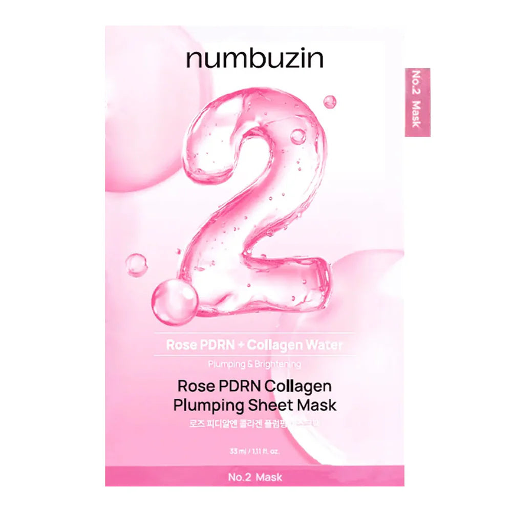 NUMBUZIN - No.2 Rose PDRN Collagen Plumping Sheet Mask (1 Mask)