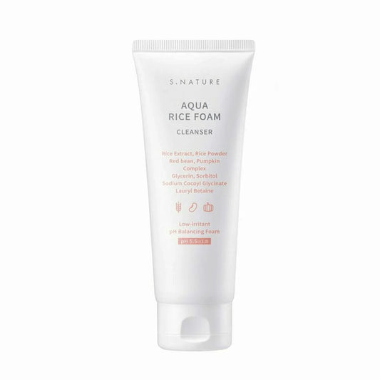 S.NATURE - Aqua Rice Foam Cleanser