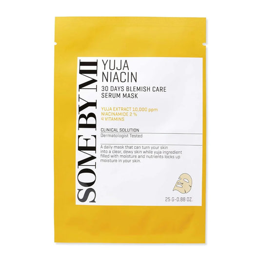SOME BY MI - Yuja Niacin 30 Days Blemish Care Serum Mask (1 Mask)