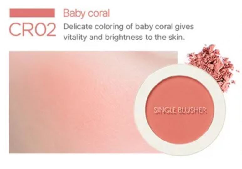 THE SAEM Saemmul Single Blusher CR02 Baby Coral