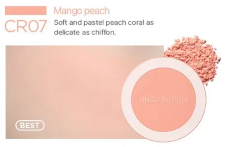 THE SAEM Saemmul Single Blusher CR07 Mango Peach
