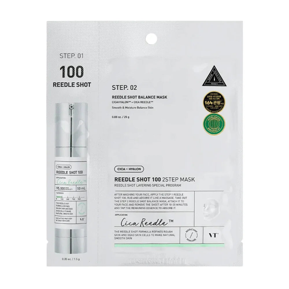 VT COSMETICS - Reedle Shot 100 2 Step Mask (1 Mask)