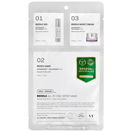 VT COSMETICS - Reedle Shot All In One 3 Step Mask (1 Mask)